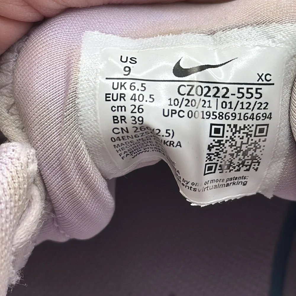 Women’s Nike Court Air Zoom Vapor Pro Doll Amethyst Wave Size 9 CZ0222-555 - Picture 7 of 7